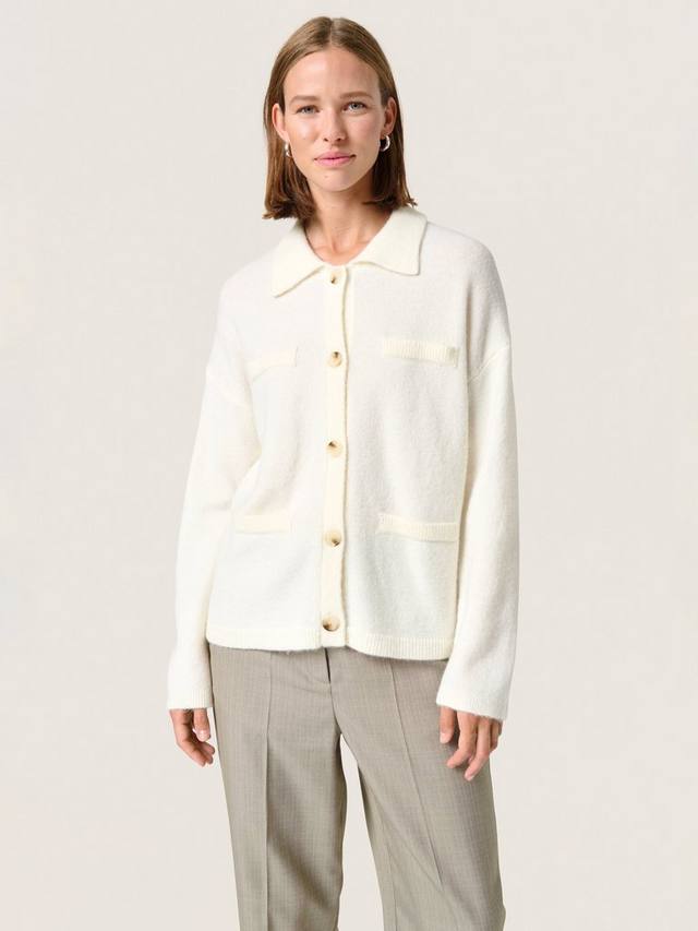 

Пропитанный роскошным кардиганом slhedaya Soaked In Luxury, цвет Whisper White