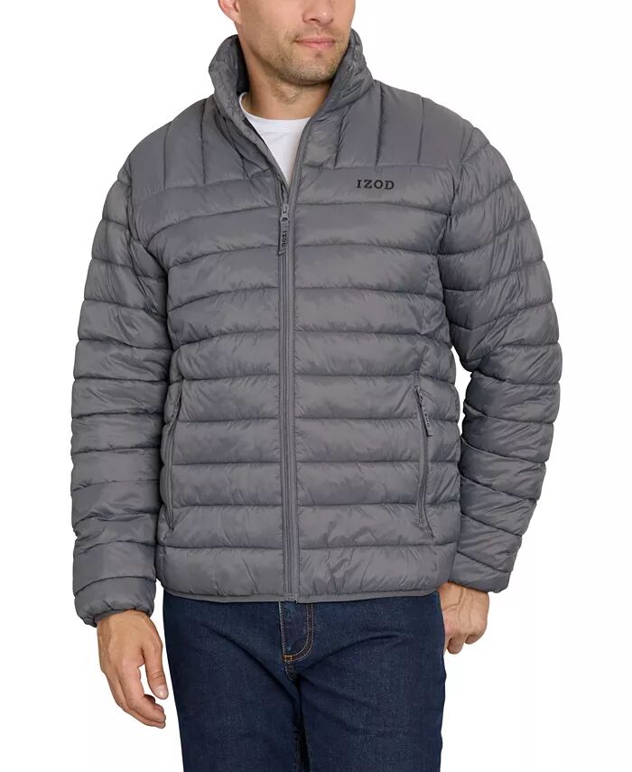 

Мужская стеганая куртка IZOD, серый