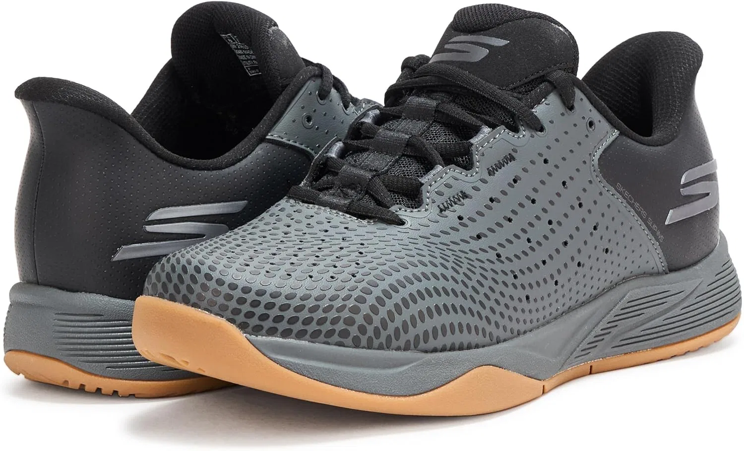 Кроссовки для пиклбола Skechers Viper Court Reload Hands Free Slip-ins, Black/Charcoal — фото 3