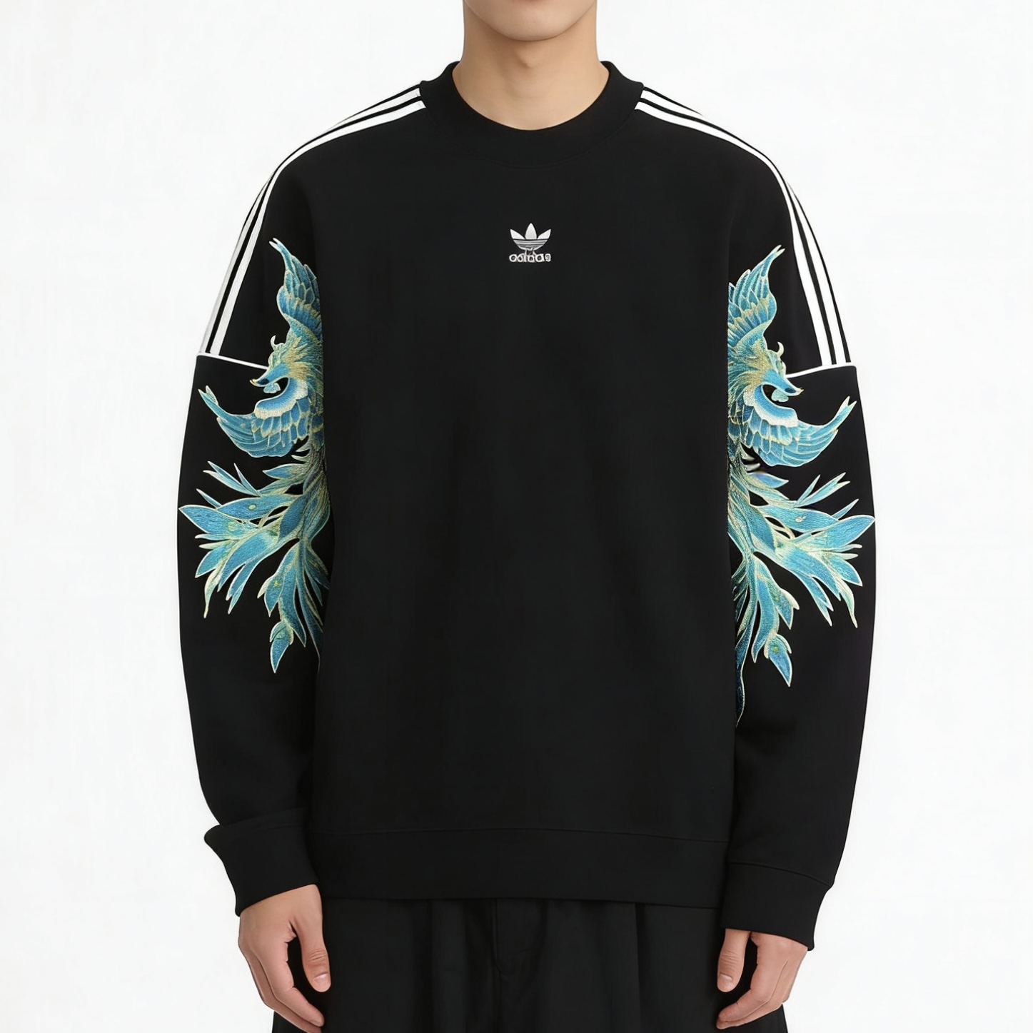 Свитшот REKIVE Unisex Adidas Originals, черный — фото 4