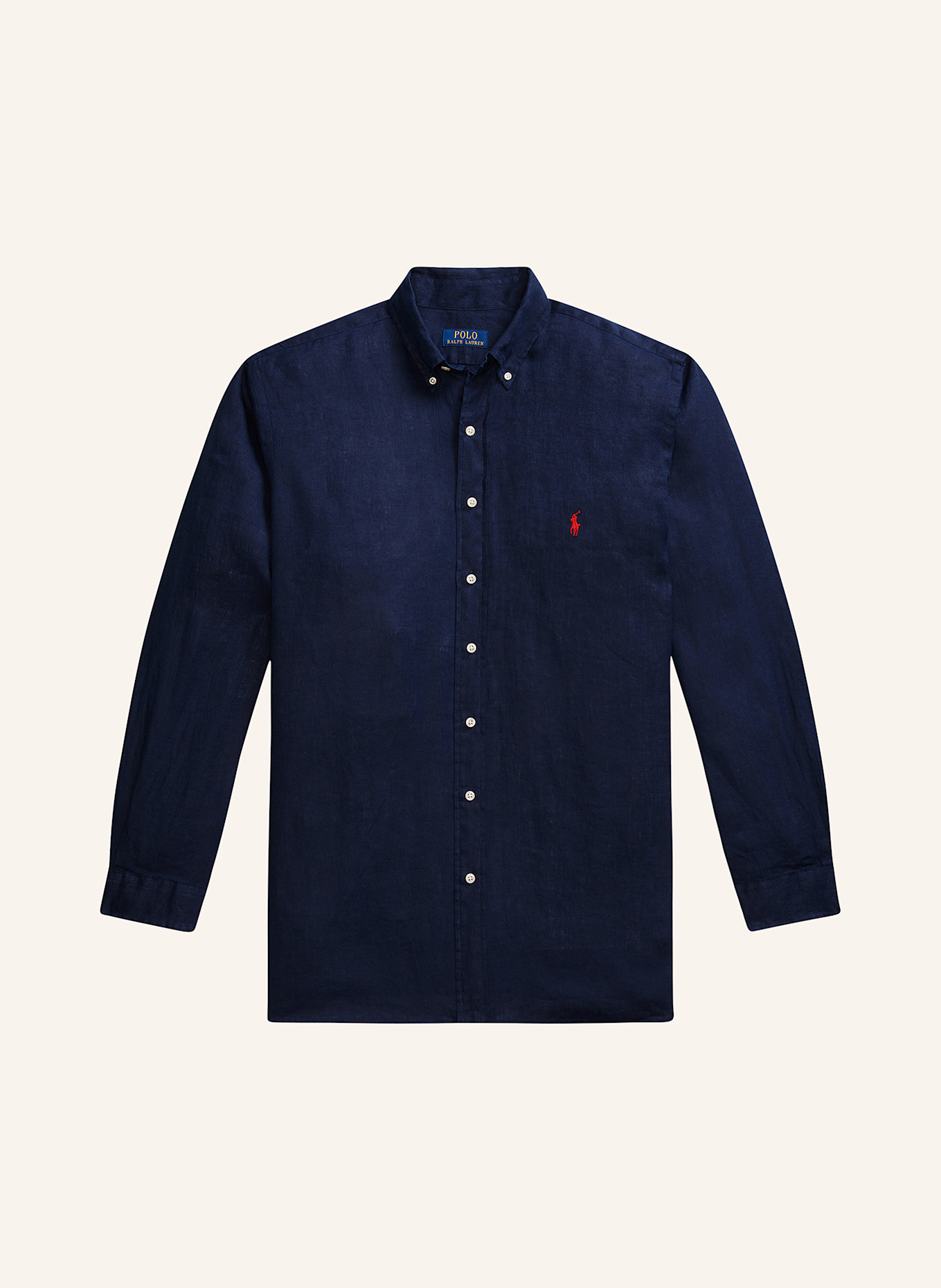 

Льняная рубашка, комфортный крой Polo Ralph Lauren Big & Tall, синий