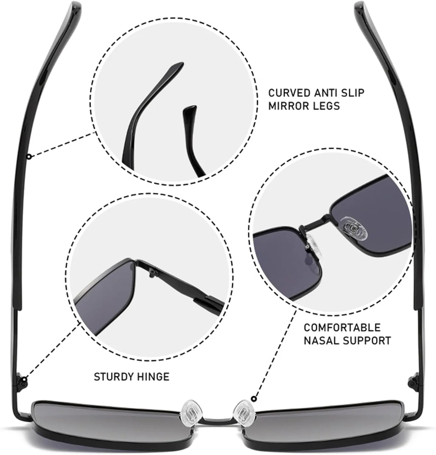 

bullabulling Ретро модные прямоугольные солнцезащитные очки для женщин и мужчин, винтажные, модные квадратные очки, маленький размер, защита от УФ-излучения UV400, C2