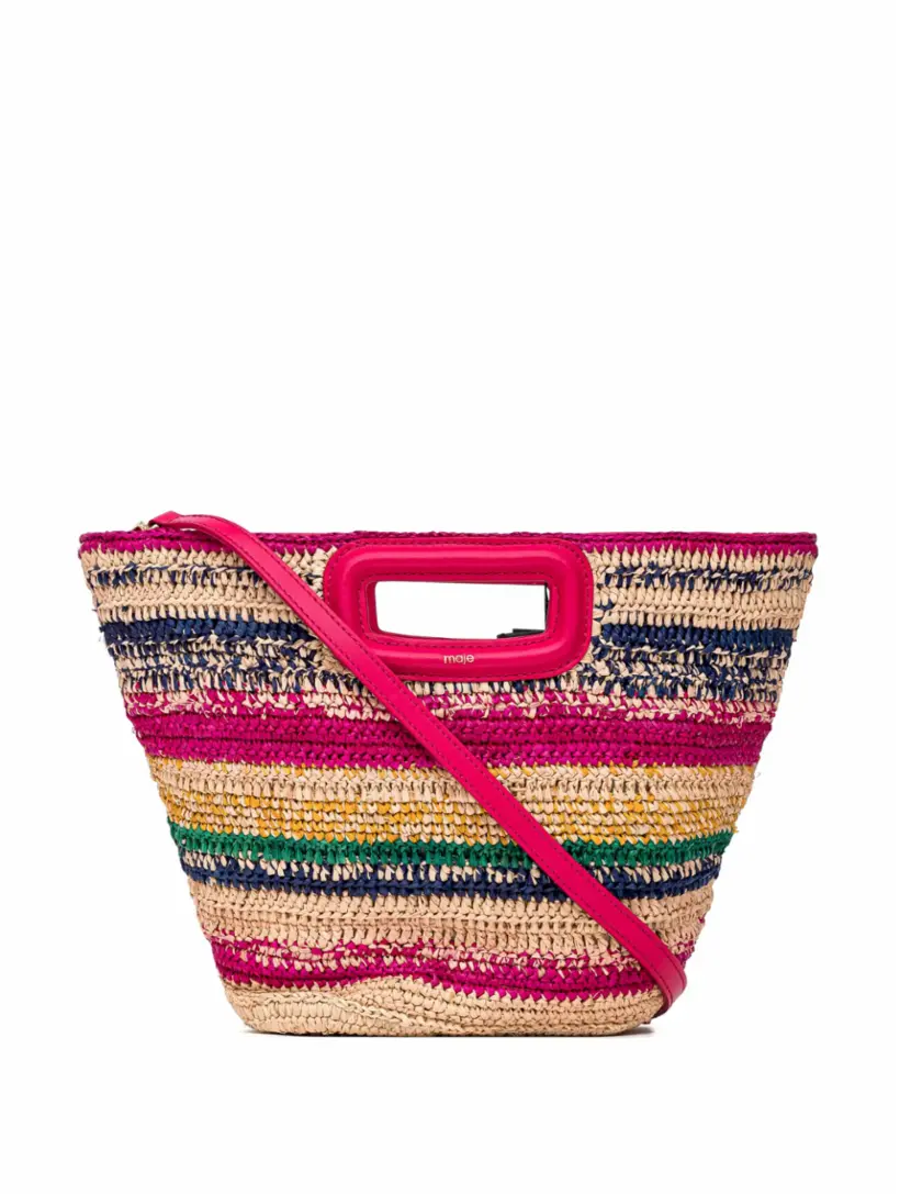

Плетеная мини-сумка Maje, мультиколор