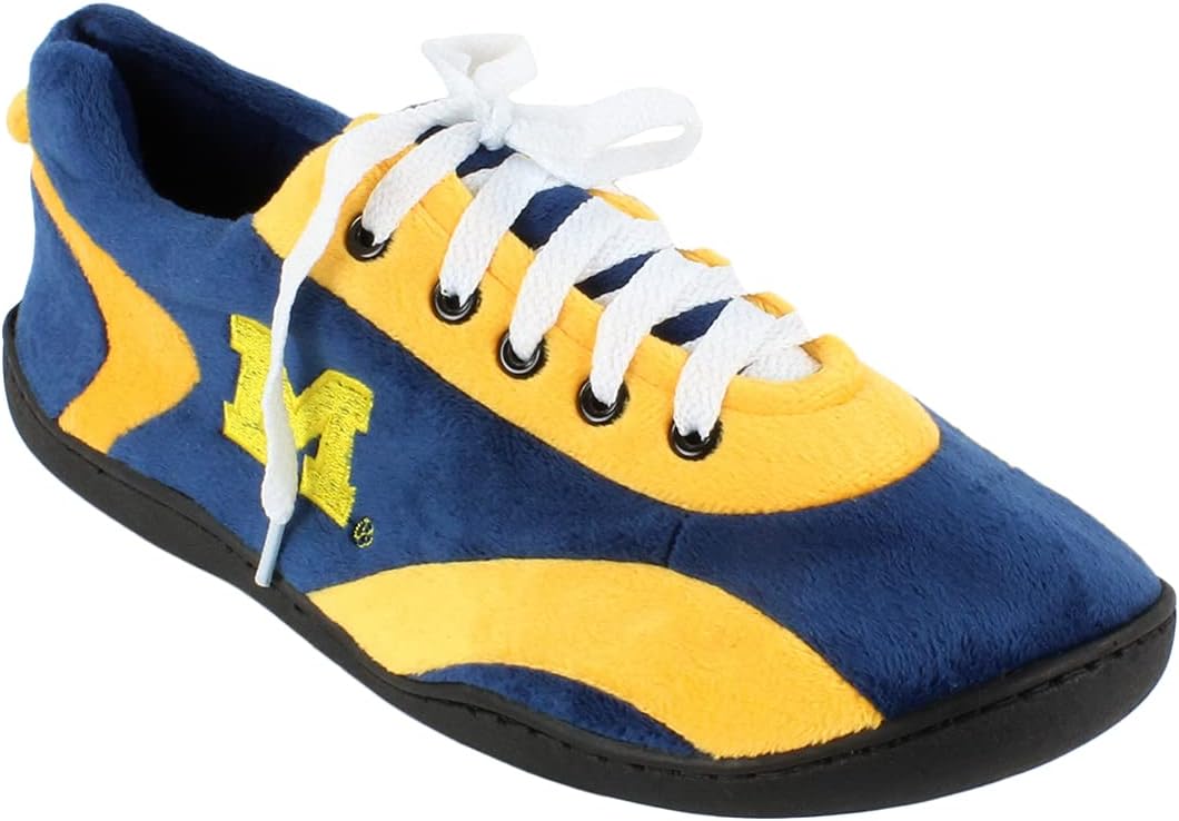 

Тапочки Comfy Feet NCAA для использования дома и на улице, Michigan Wolverines