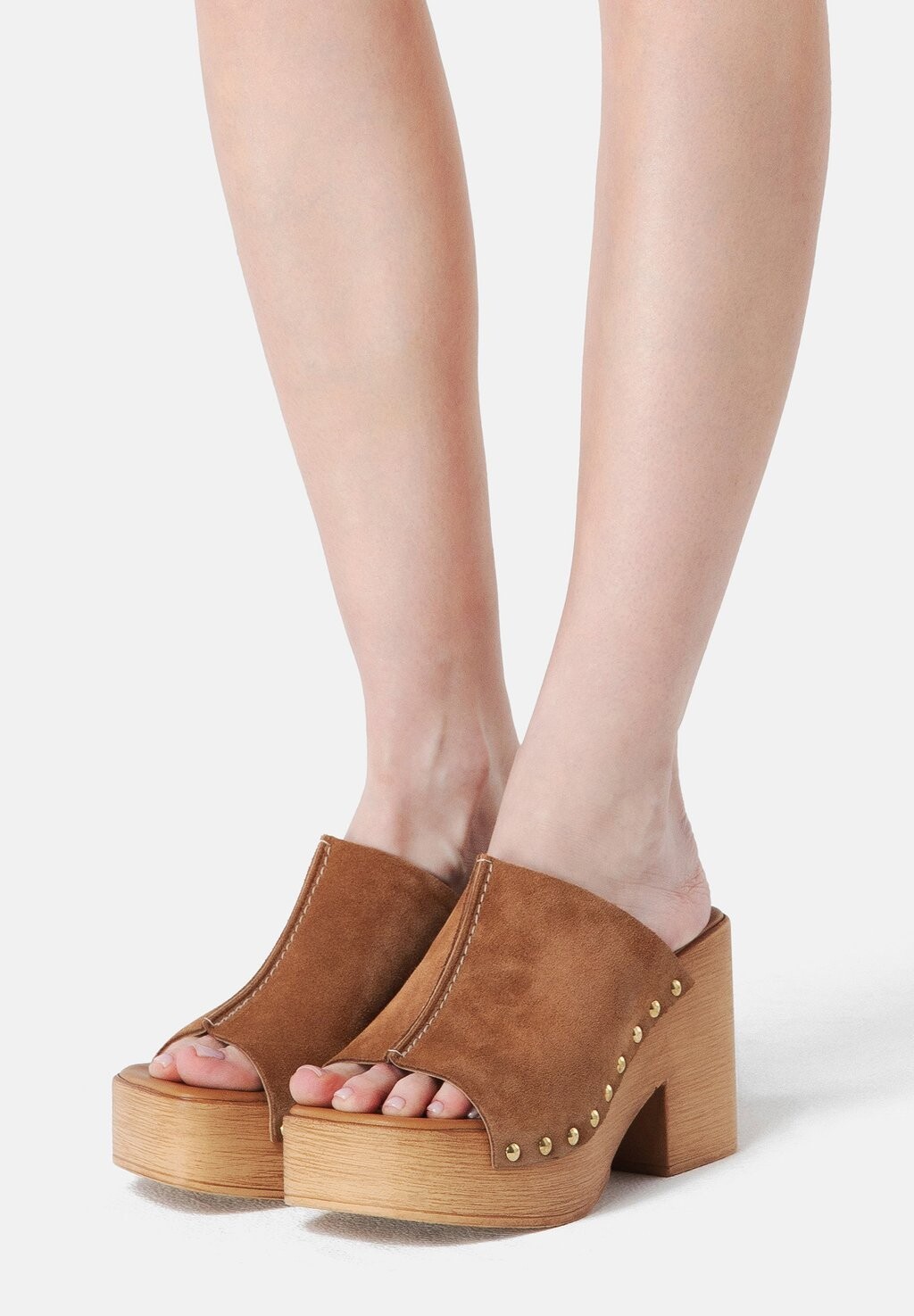 Высокие мюли RUSTIC RAMBLES L37, цвет brown