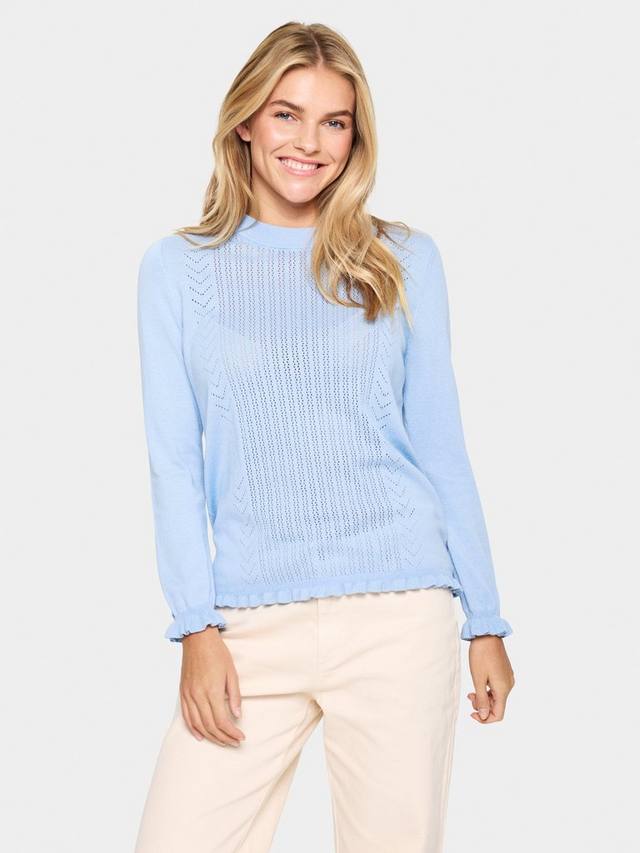 

Джемпер ilona pointelle Saint Tropez, цвет Chambray Blue