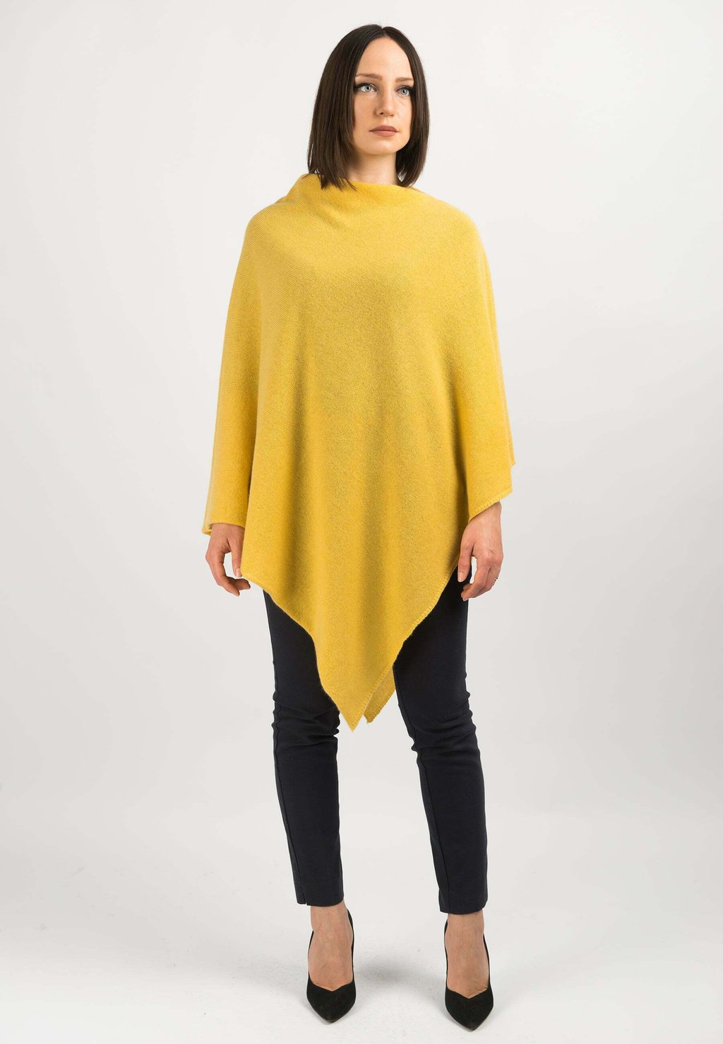 

Плащ PONCHO Dalle Piane Cashmere, желтый