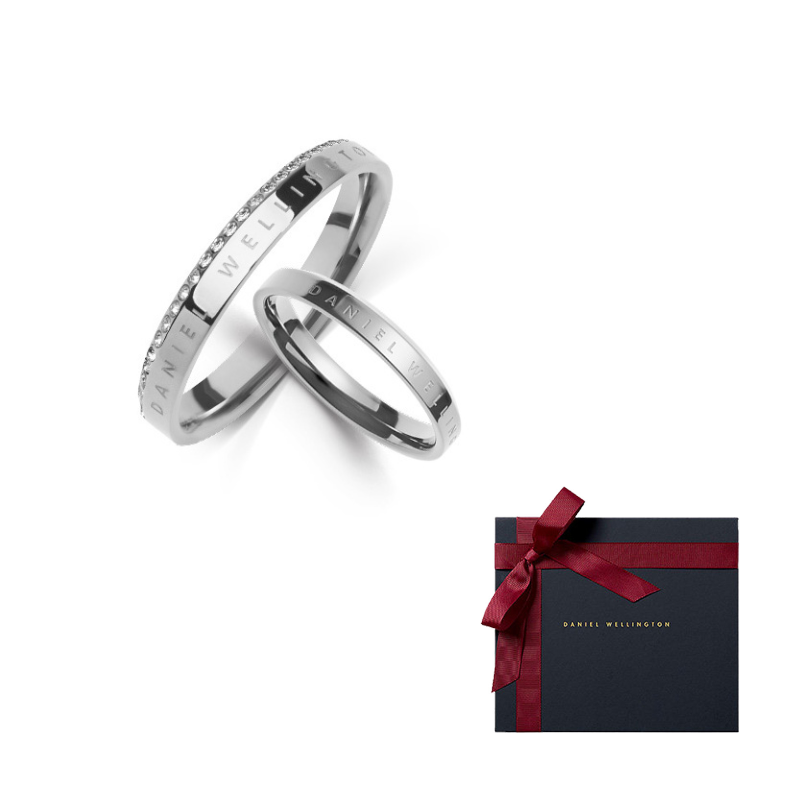 

Кольцо Daniel Wellington Synthetic Cubic Zirconia 316 Stainless Steel Unisex DW/DanielWellington, [heart-fluttering]starсветло-серебро