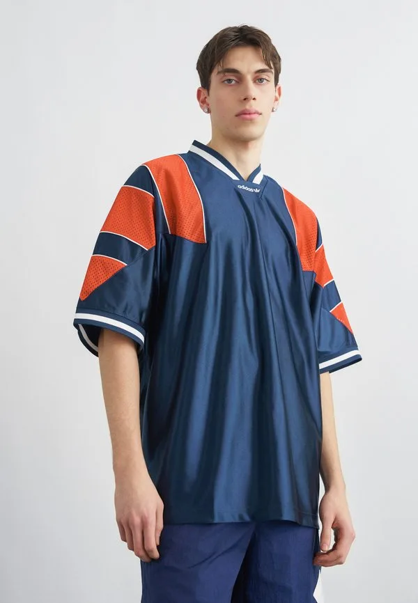 Свободная футболка с принтом Adidas Originals, Night Indigo