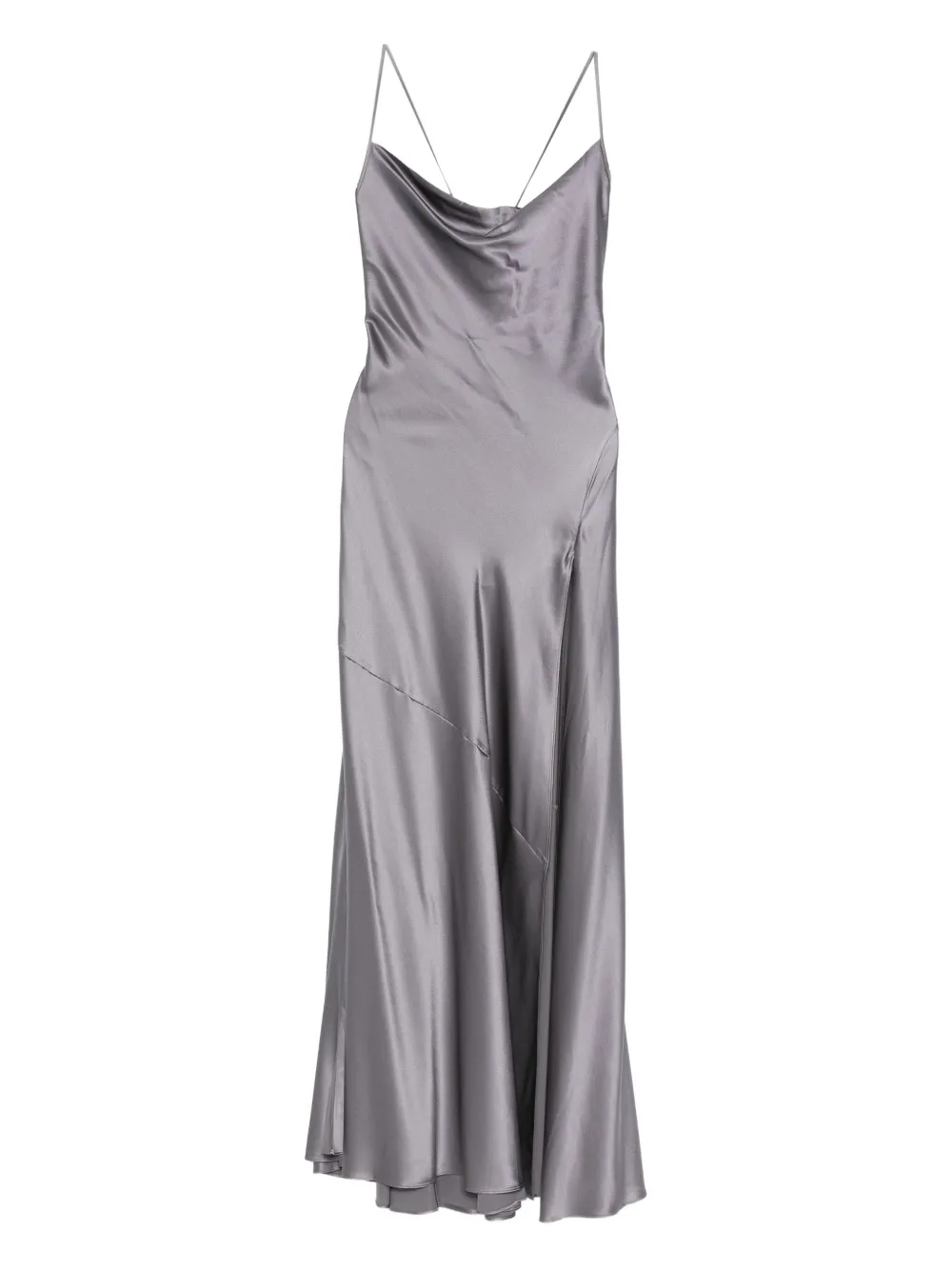 

Комбинированное платье с воротником-хомут Danamé, серый