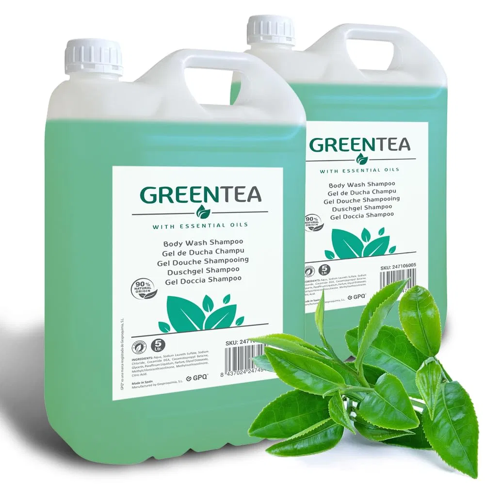 Гель для душа и шампунь 2-в-1 «Green Tea» от GPQ, 2 x 5 л Gpq