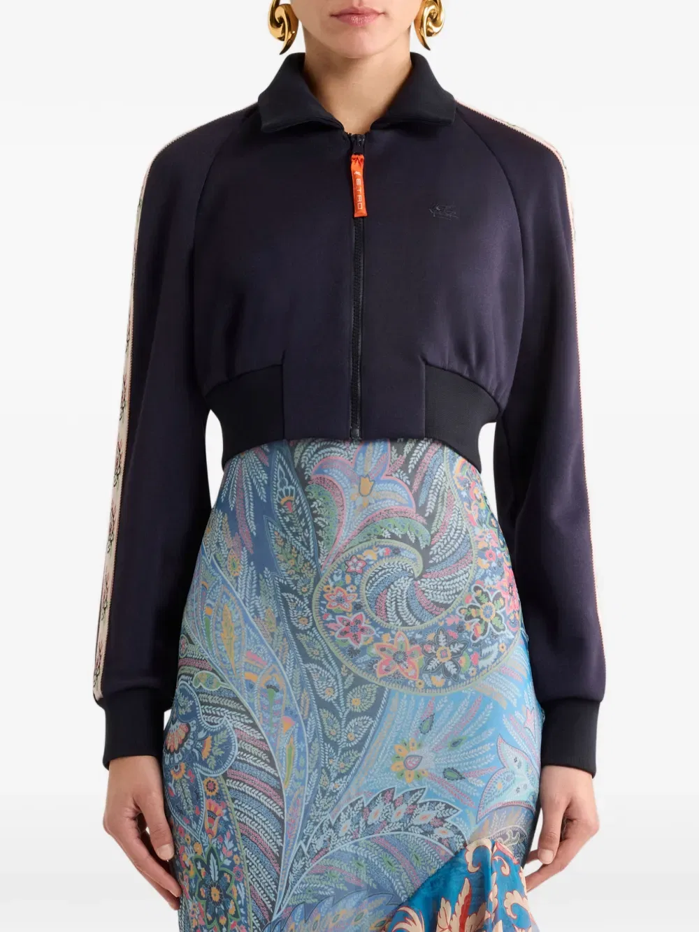Толстовка с застежкой-молнией Etro, синий — фото 3