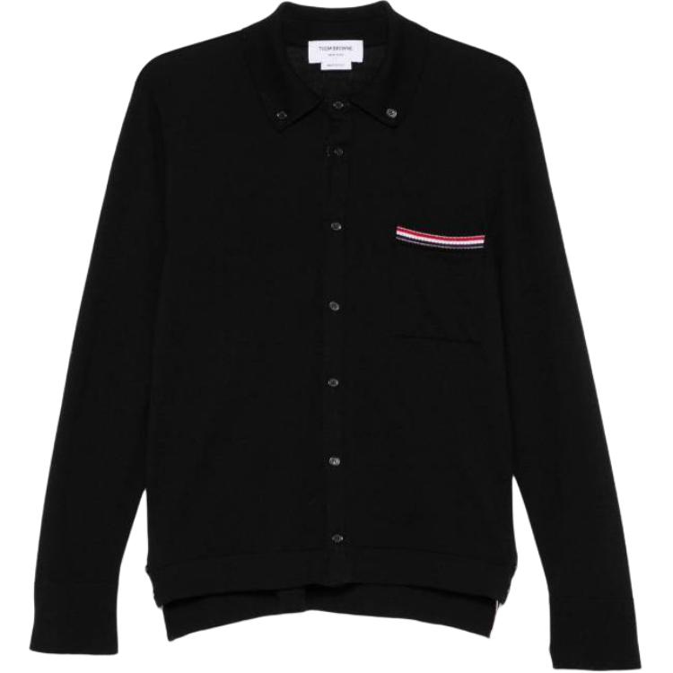 

Вязаный кардиган в полоску RWB Thom Browne, черный