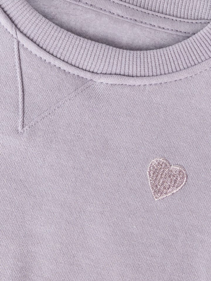 Name it Толстовка NMFVIMA LS SWEAT BRU лавандово-серого цвета — фото 4