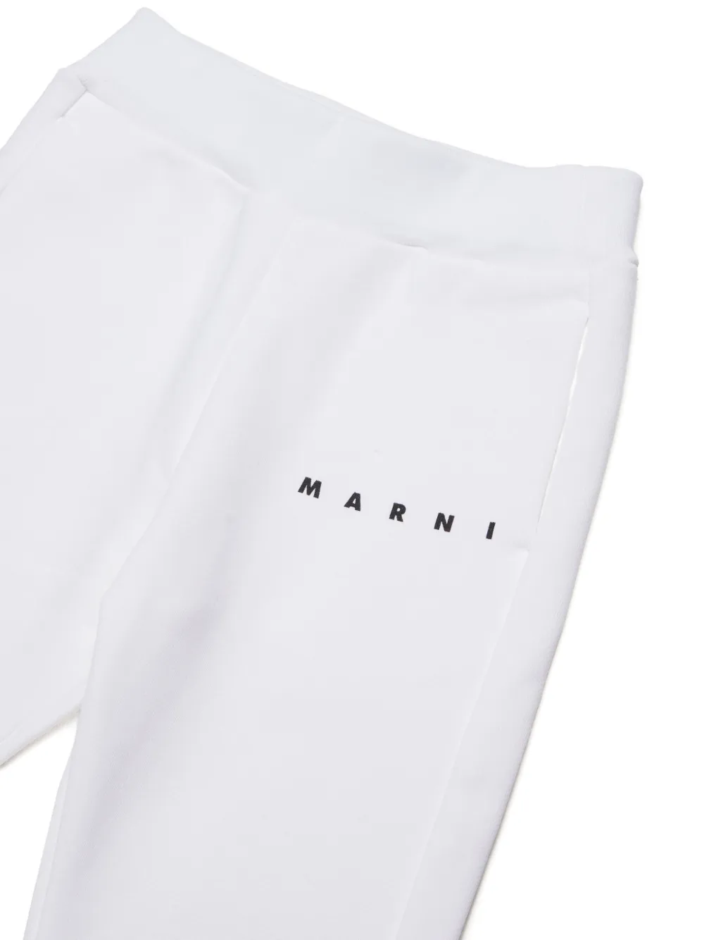 Спортивные брюки с логотипом Marni Kids, белый — фото 3