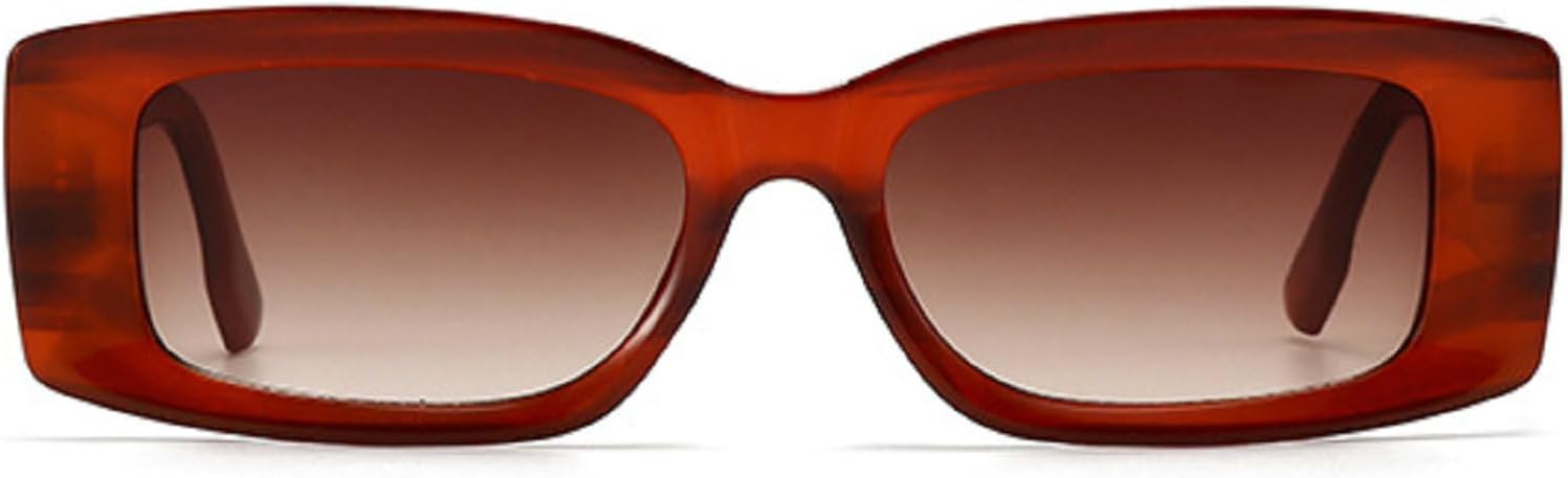 

Модные прямоугольные женские солнцезащитные очки класса люкс в стиле ретро, ​​дизайнерские, с градиентом конфетных оттенков, мужские солнцезащитные очки с широкими дужками и заклепками, размер N47 mincl, C11