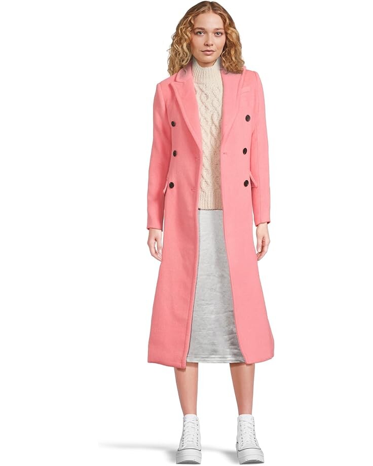 

Пальто Avec Les Filles Strong Shoulder Hourglass Coat, цвет Retro Pink