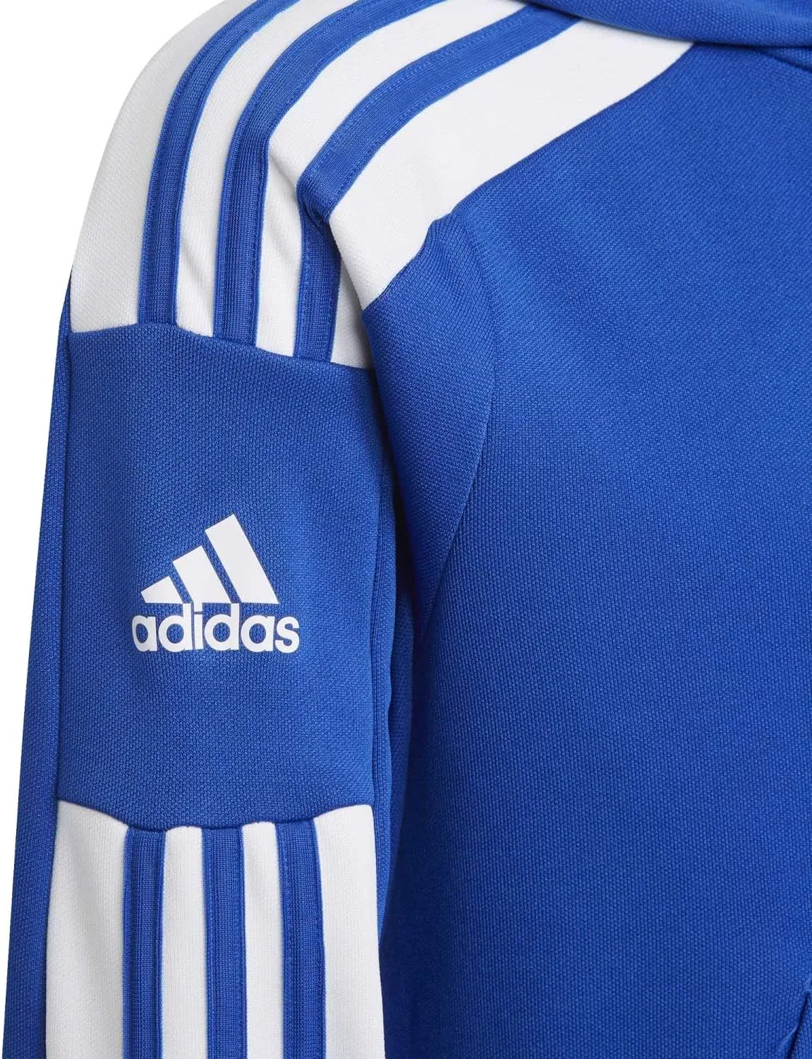 Детская толстовка с капюшоном adidas Squadra 21, Royal Blue / White — фото 4