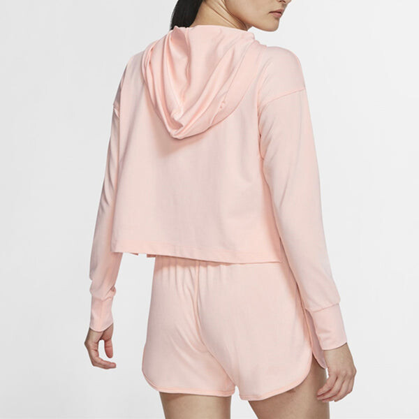 Толстовка yoga jersey crop 'pink' Nike, розовый — фото 4