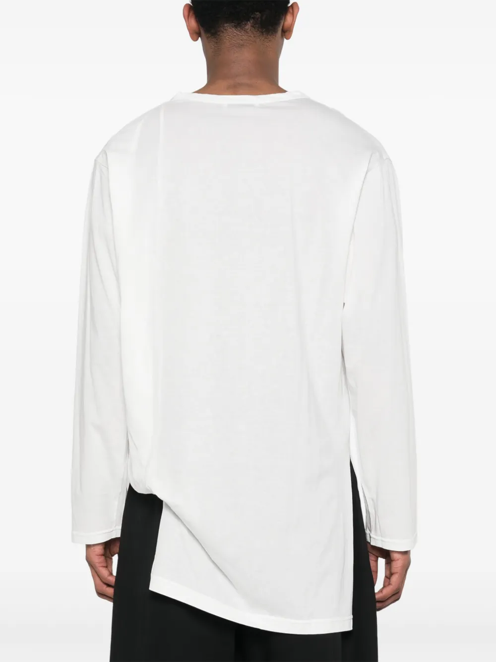 Футболка асимметричного кроя Yohji Yamamoto, белый — фото 4