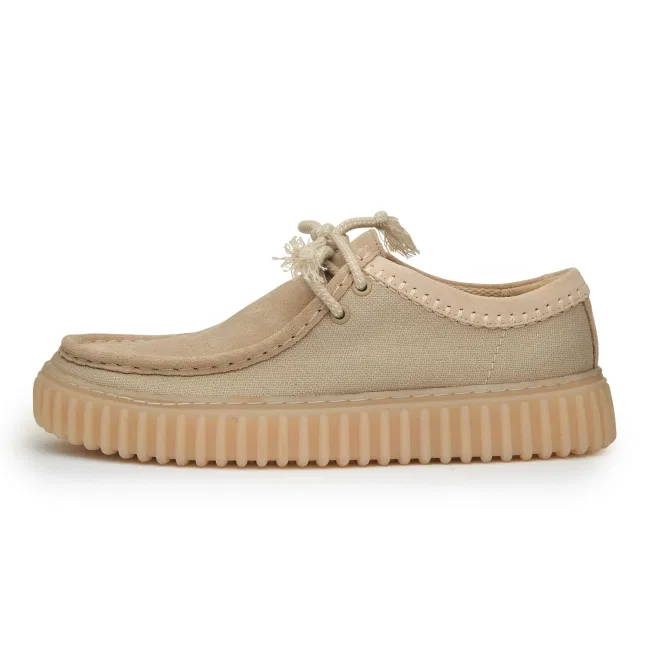 Мужские бежевые туфли Clarks Thorhill Low из натуральной коровьей кожи — фото 2