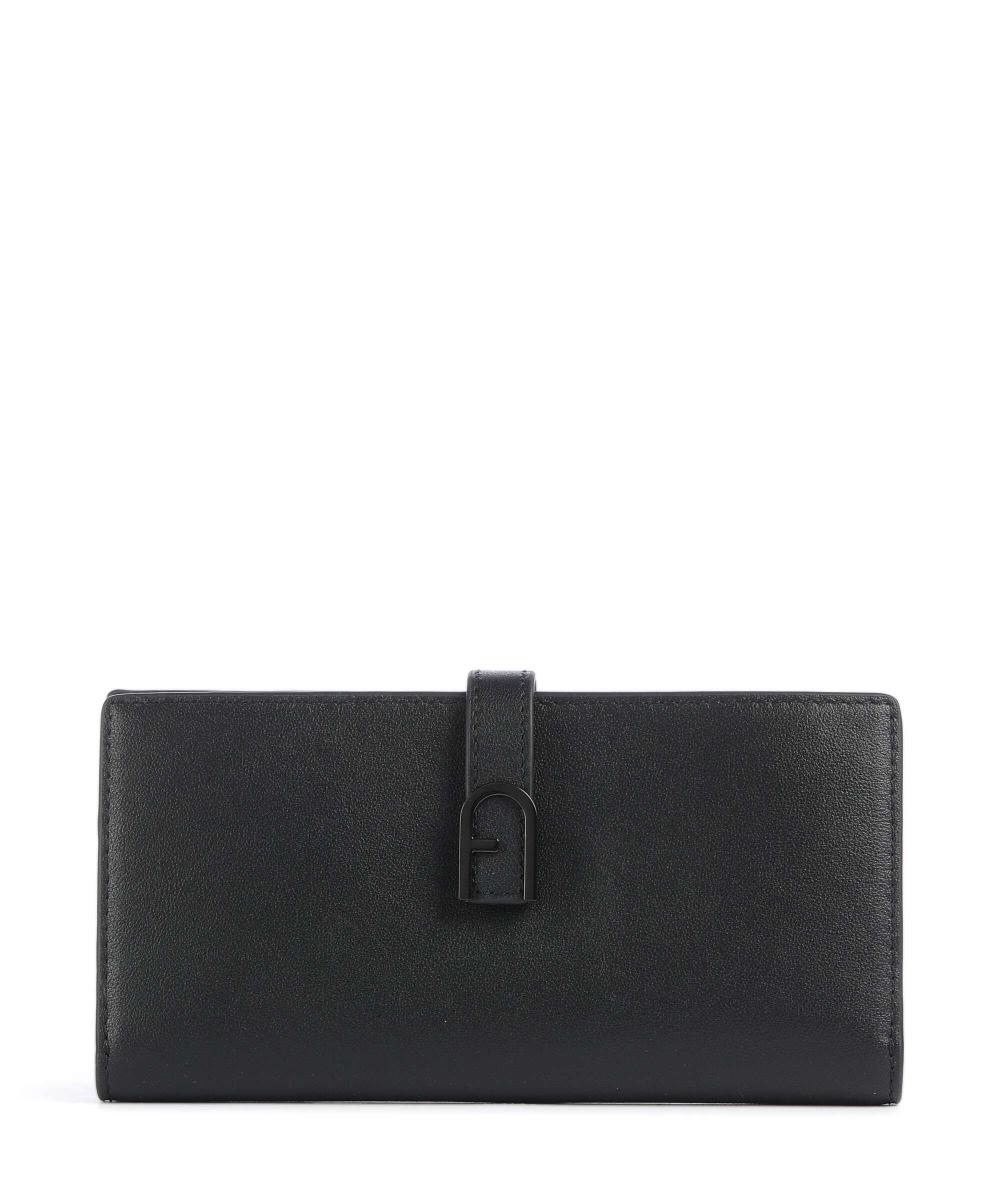 

Кошелек Flow из мелкозернистой кожи Furla, черный