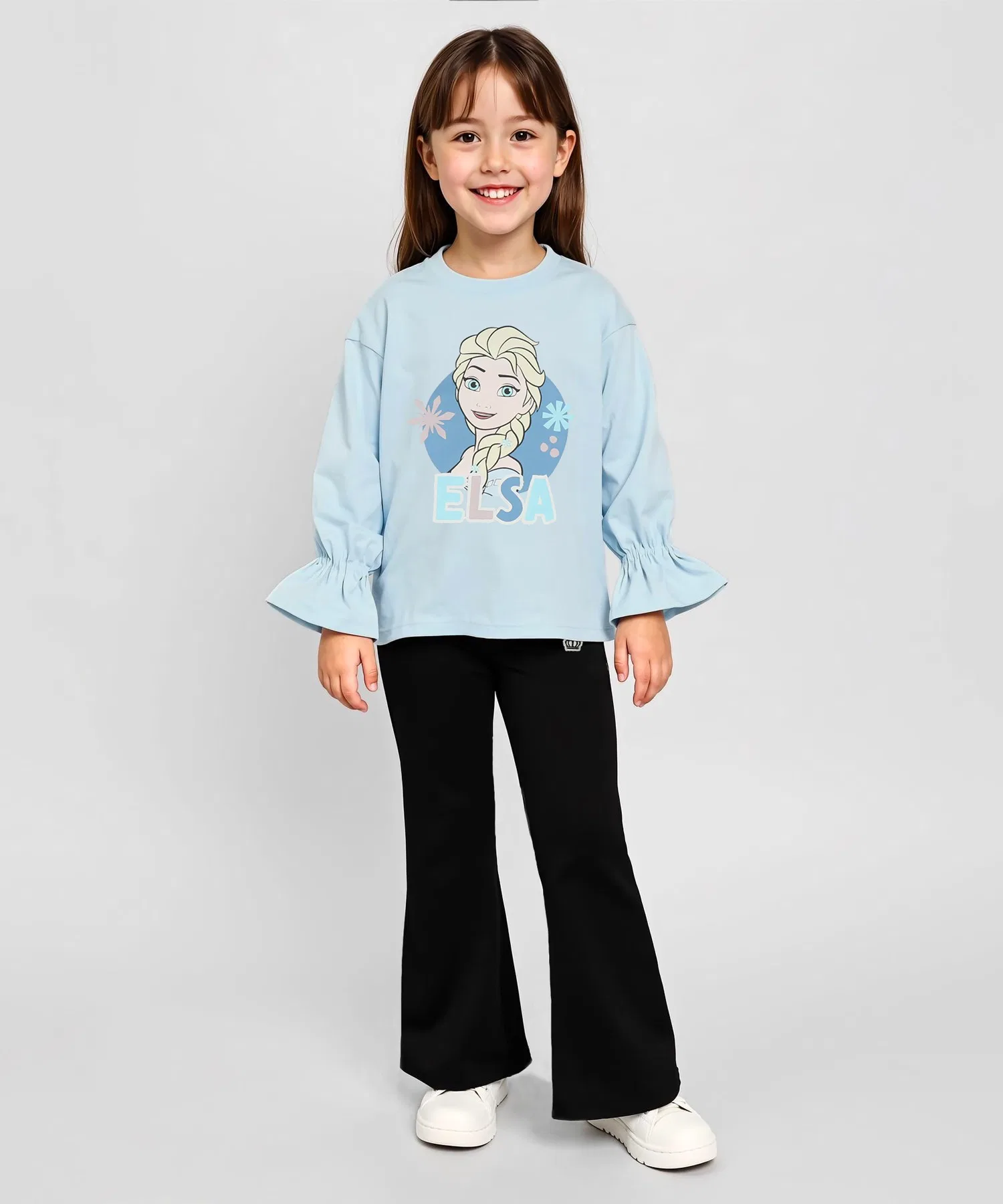 Детская футболка Disney FROZEN с рюшами на рукавах — фото 4