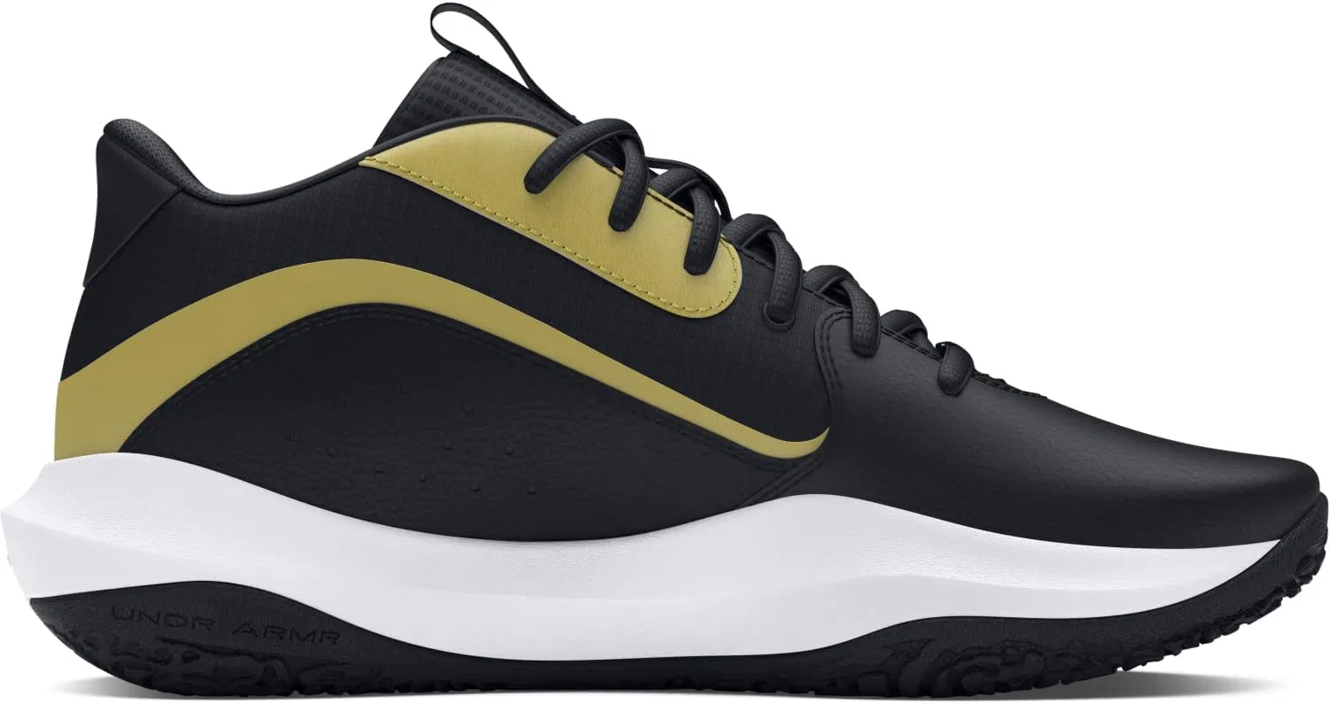 Баскетбольные кроссовки Under Armour Unisex UA Lockdown 7, Black Metallic Gold — фото 2