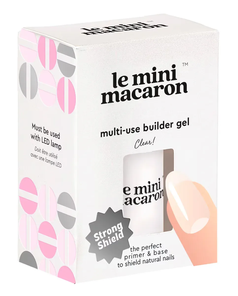 Лак для ногтей 5-в-1 Многофункциональный гель-билдер Le Mini Macaron, Clear