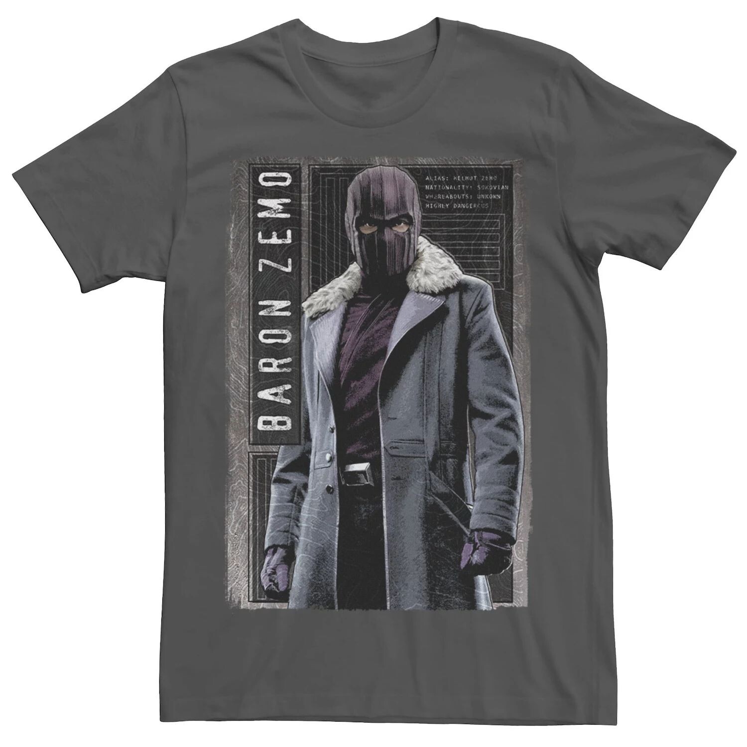 

Мужская футболка Marvel «Сокол и Зимний солдат» Baron Zemo V2 Licensed Character