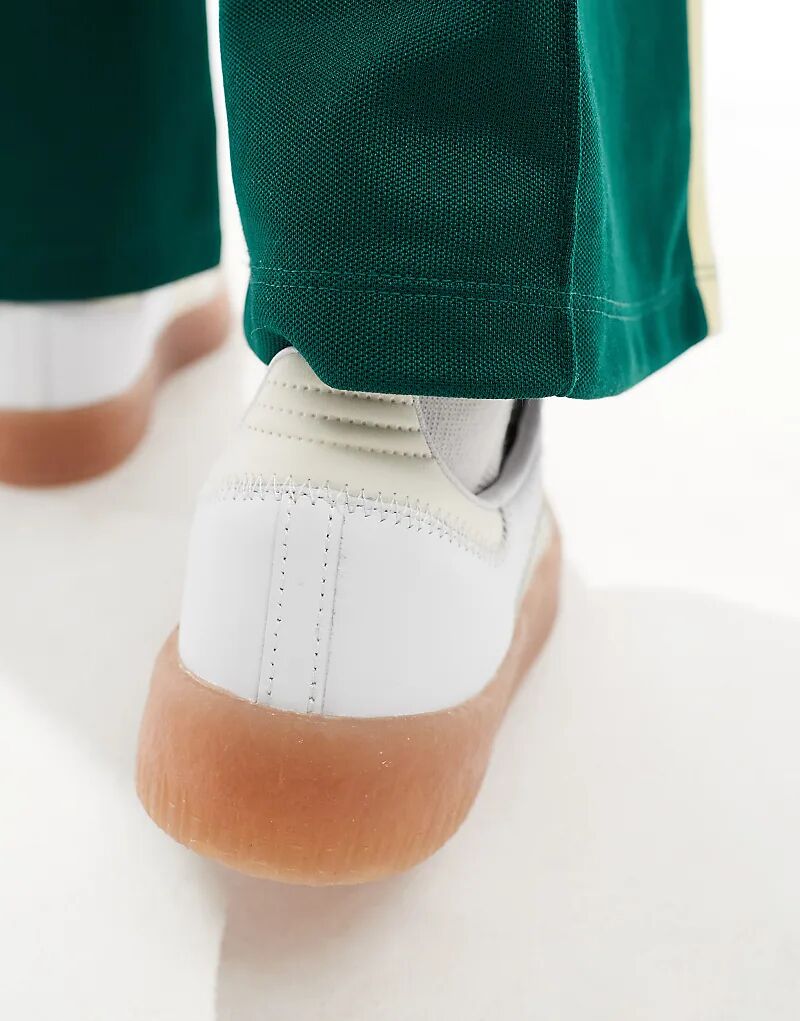 Кроссовки Adidas Originals Sambae белого и бежевого цветов — фото 3