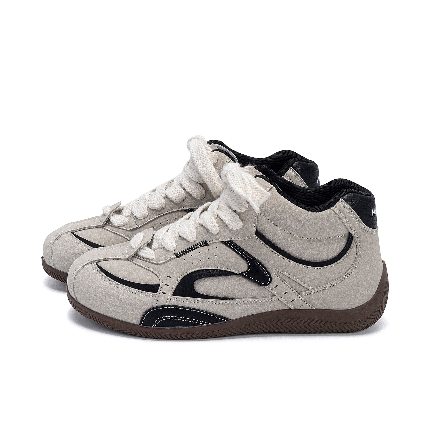 Легкие кроссовки Mid top German Army для мужчин HUANQIU, серый (hidden wedge) — фото 3
