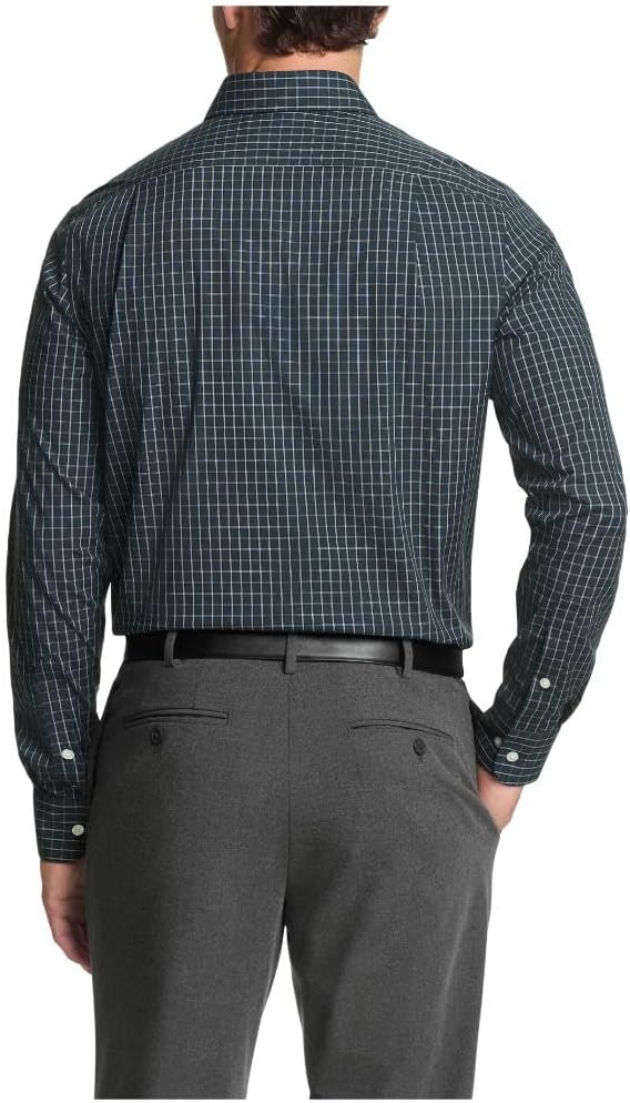 Мужская рубашка Tommy Hilfiger, классический крой, эластичный твил, Deep Green — фото 2