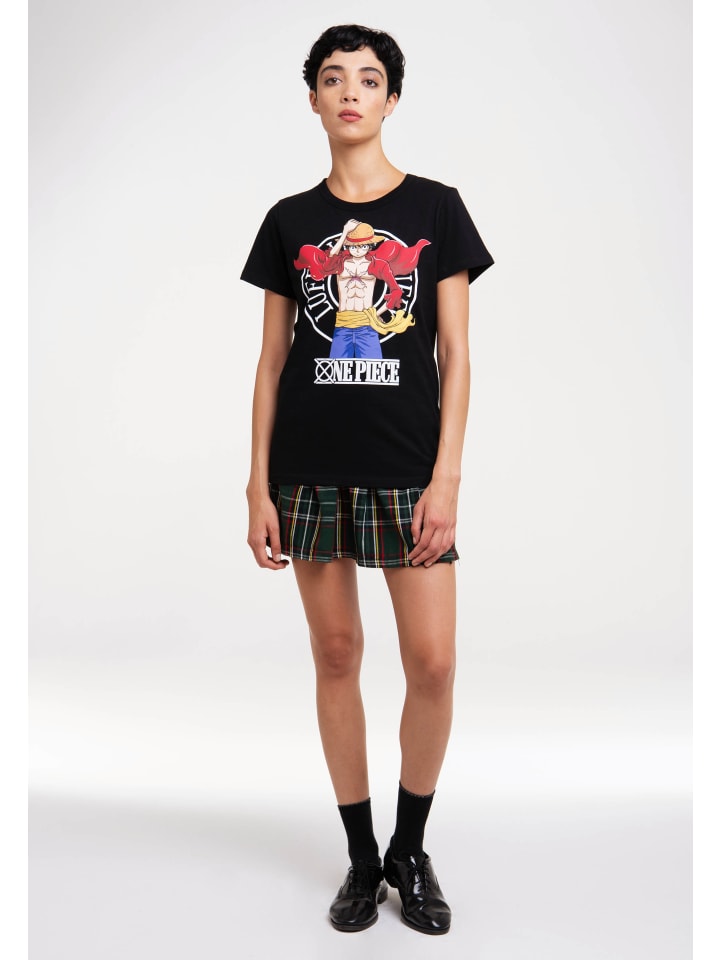

Футболка One Piece - Luffy New World в черном цвете Logoshirt