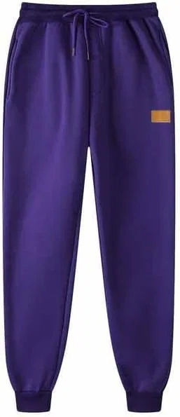 Спортивные брюки для бега с карманами, мужские, Purple