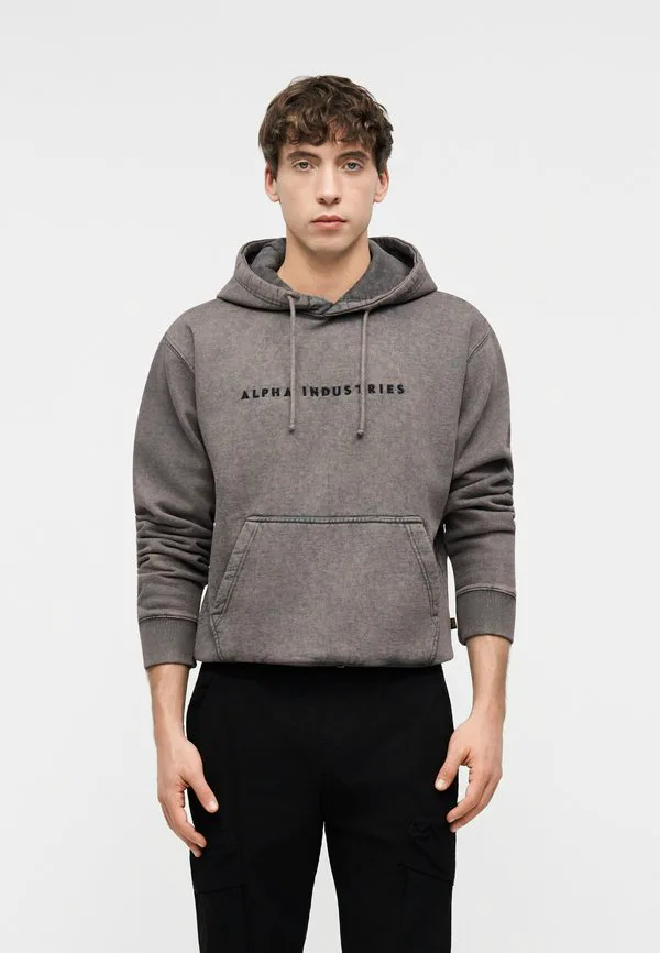 

Худи унисекс с логотипом acid Alpha Industries, Vintage Grey, Серый, Худи унисекс с логотипом acid Alpha Industries, Vintage Grey