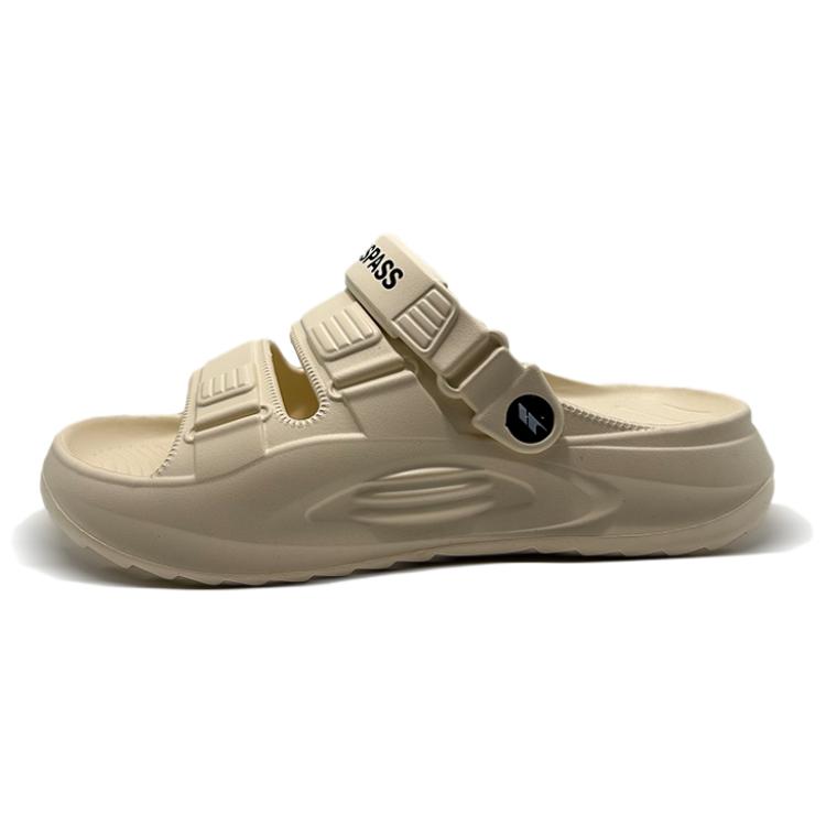 

TRESPASS Мужские бесшумные тапочки EVA Quiet Slide бежевые, цвет Beige