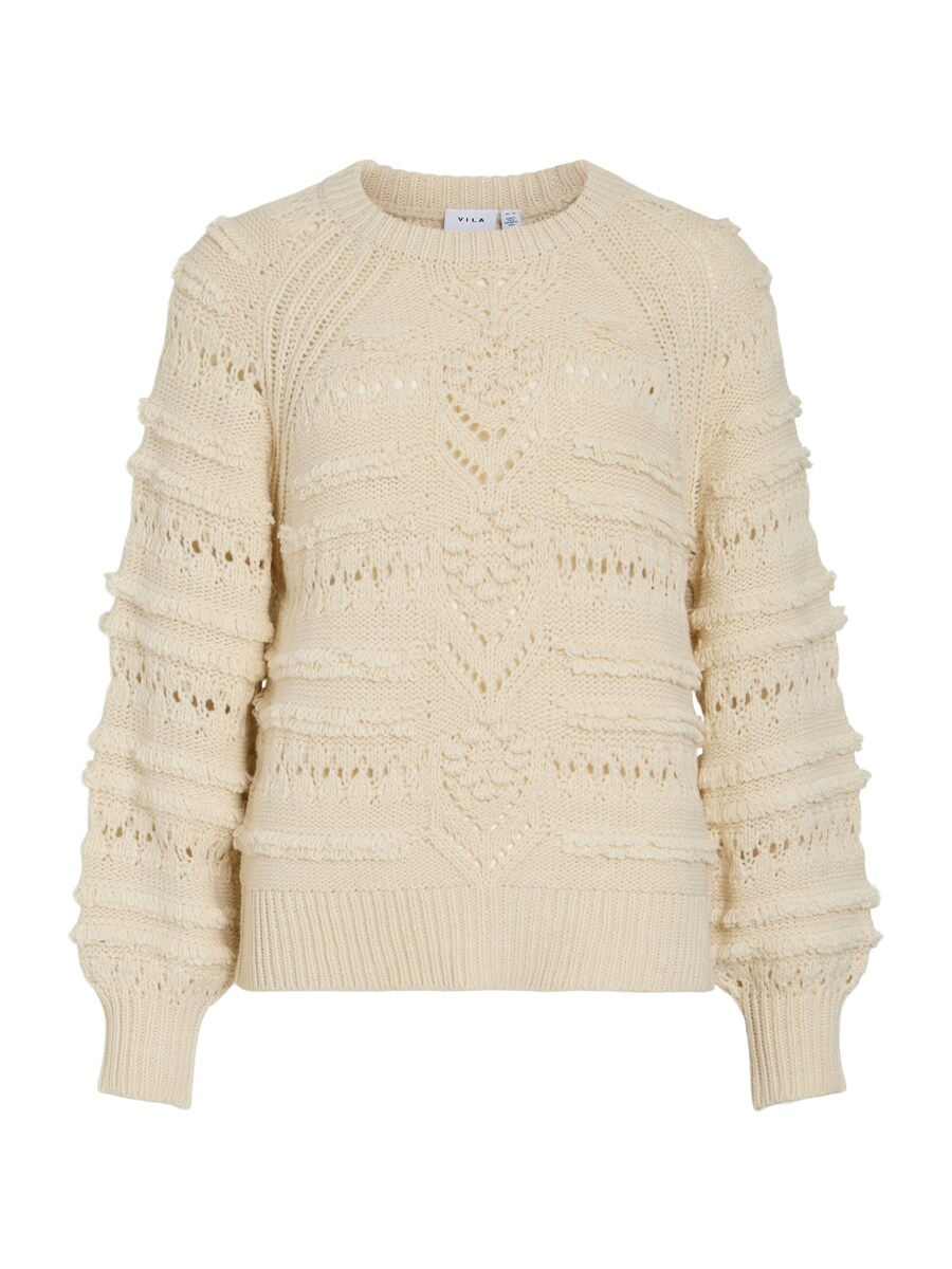 

Тонкий вязаный свитер VILA Sweater, кремовый