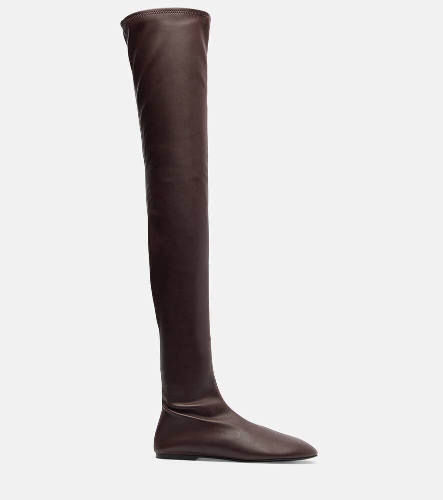 Ботфорты из стрейч-кожи Proenza Schouler, Mahogany — фото 4