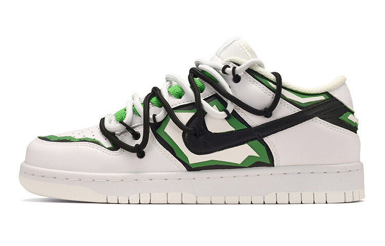 

Кроссовки Nike Dunk Skateboard Shoes Women's Low-Top Green White
