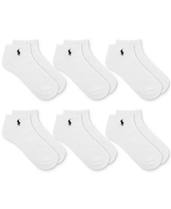 

Мужские носки Performance Sport Low Cut, 6 пар Polo Ralph Lauren, белый