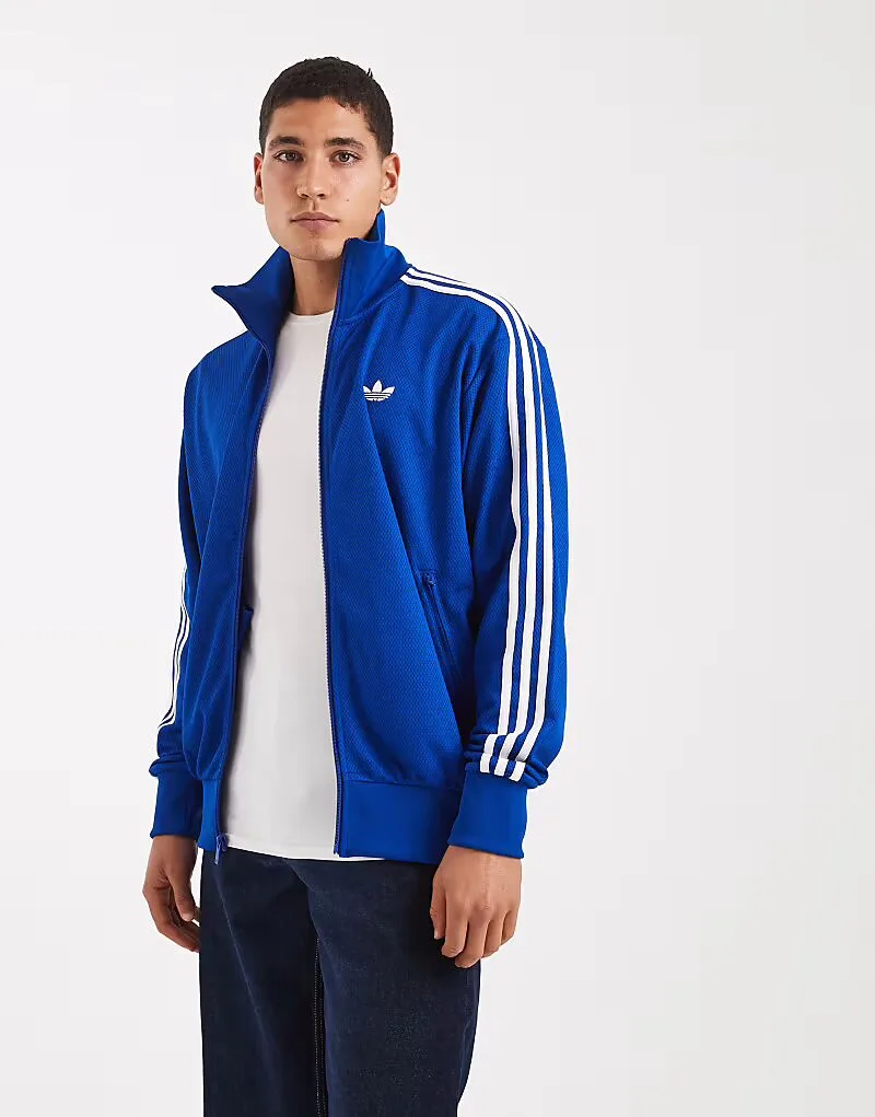 Спортивная куртка Adidas Originals Firebird adicolor mesh синего цвета