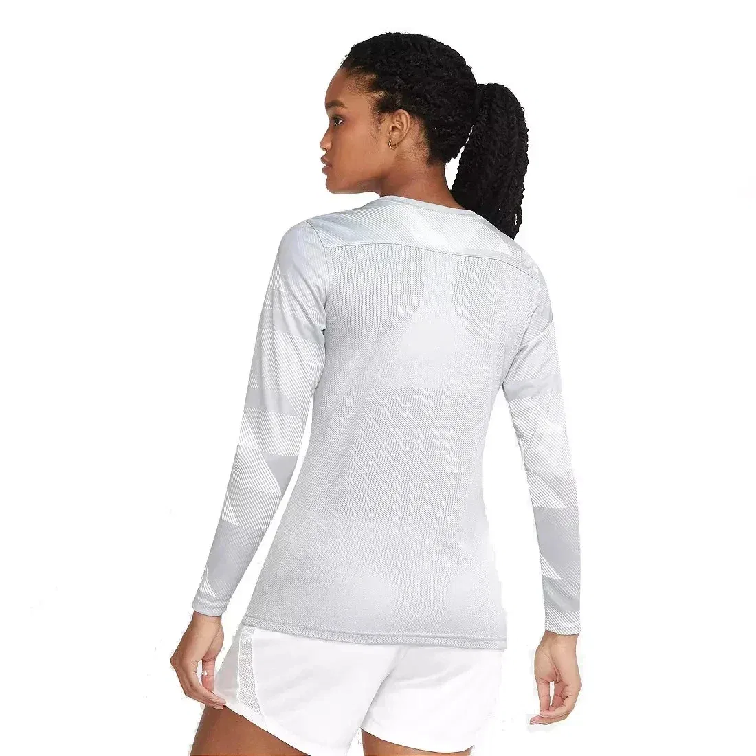 Женская вратарская футболка Nike Park IV серого цвета, модель Dri-FIT Activewear DSGL315, Grey — фото 2