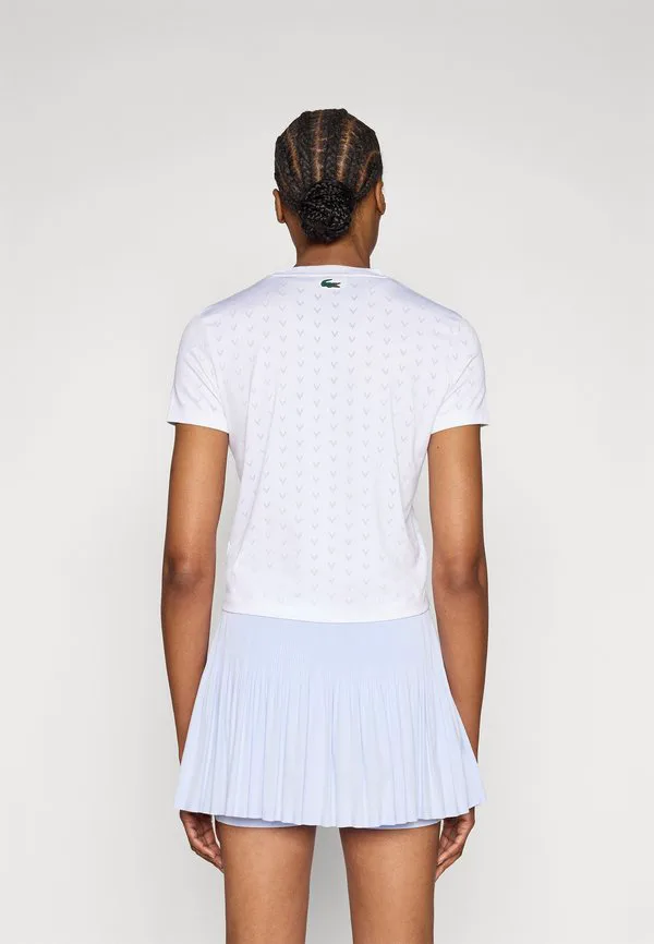 Футболка спортивная Lacoste Sport Heritage, White — фото 3