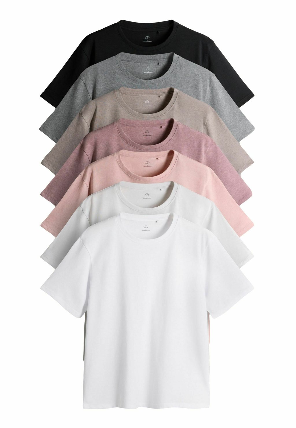 

Базовая футболка REGULAR FIT - 7 PACK ESSENTIAL THE SET, серый