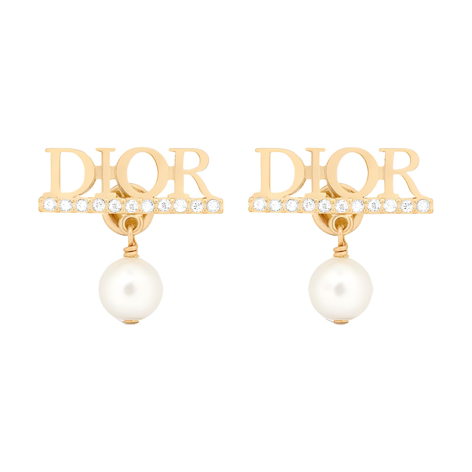 

DIOR Золотые металлические серьги для женщин Gold