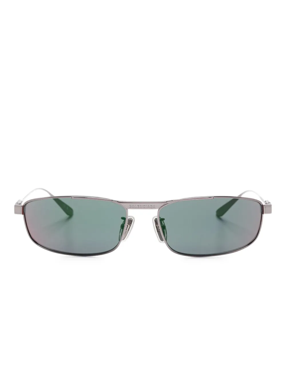 

Солнцезащитные очки в прямоугольной оправе Balenciaga Eyewear, серый
