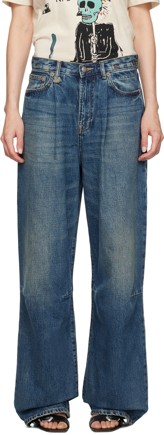 

Синие джинсы Уэйна R13, Dawson blue