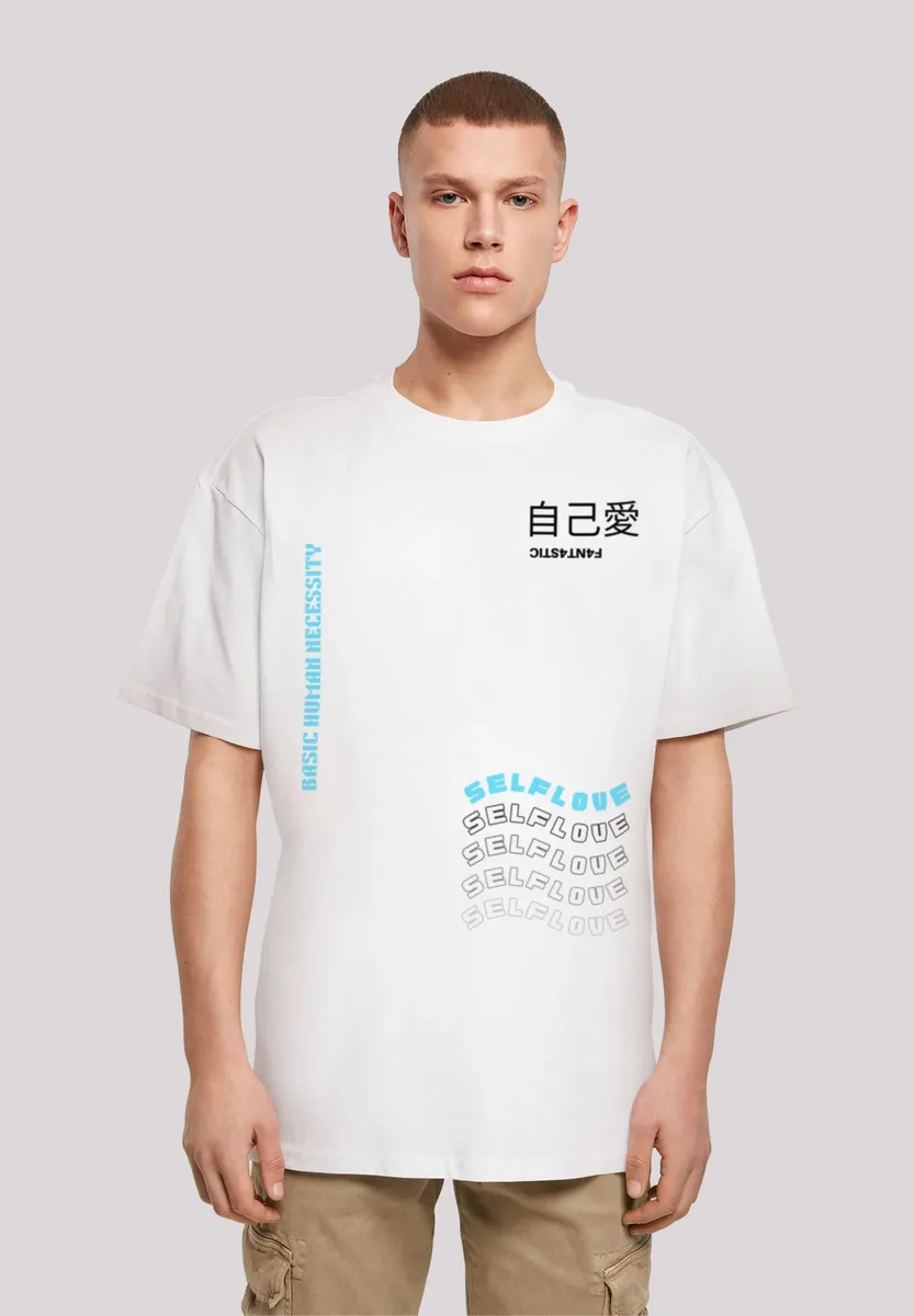 

F4NT4STIC Футболка "Self Love OVERSIZE TEE", принт, белый