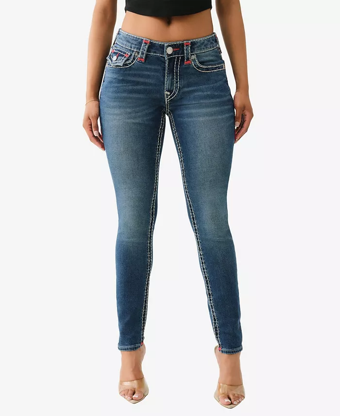 

Женские джинсы Jennie Super T Flap Skinny Zipper True Religion, синий